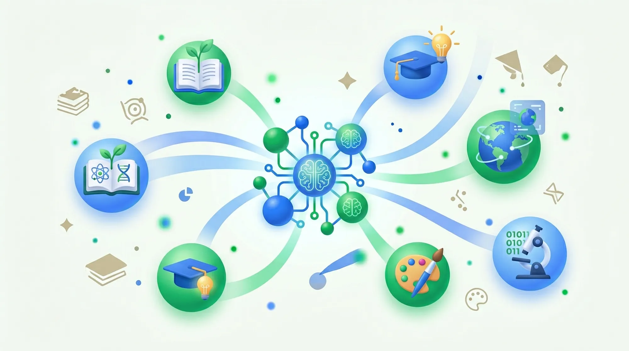 Ilustracja wykorzystania sztucznej inteligencji w procesie nauki
