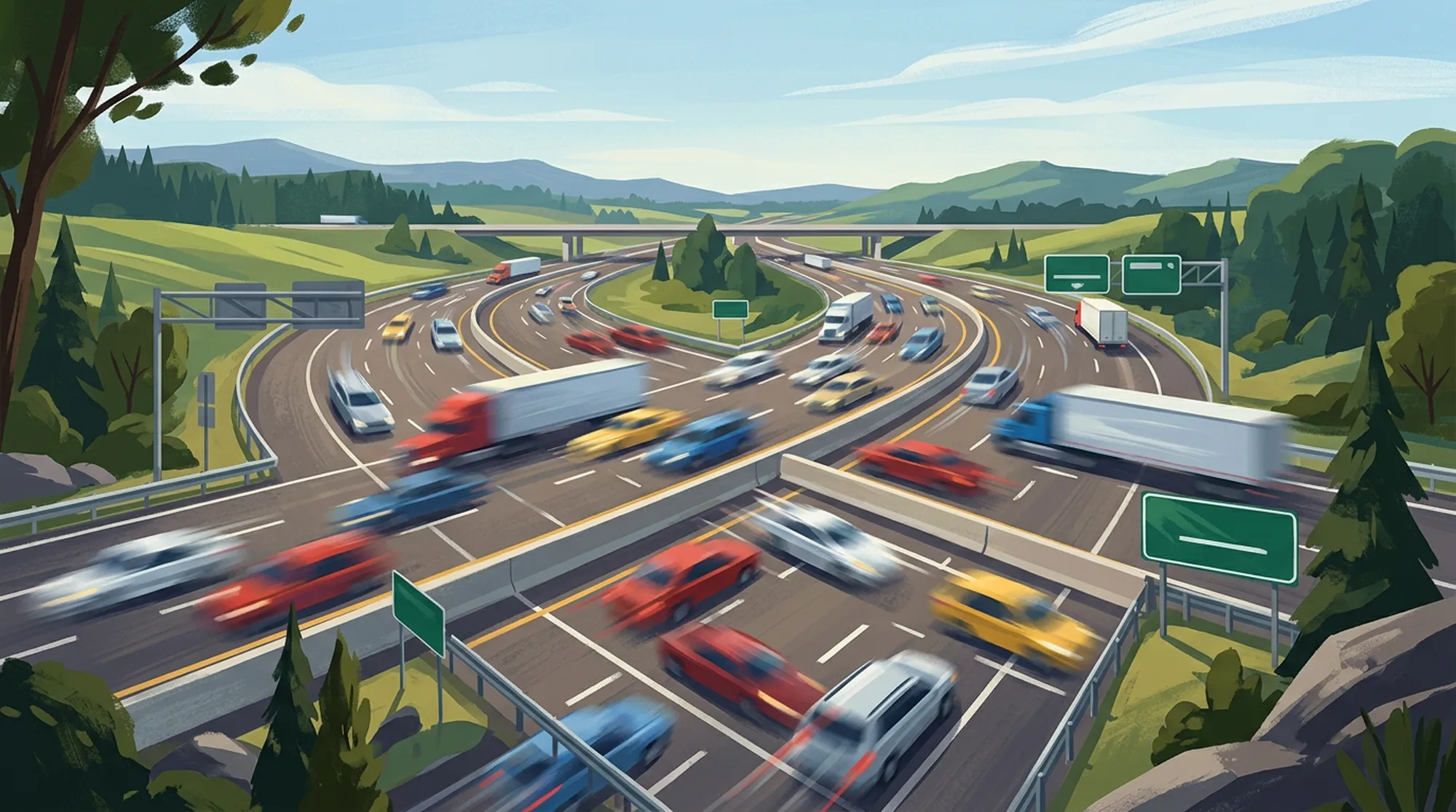 Ilustracja: aktywna eksploatacja pojazdu na drodze